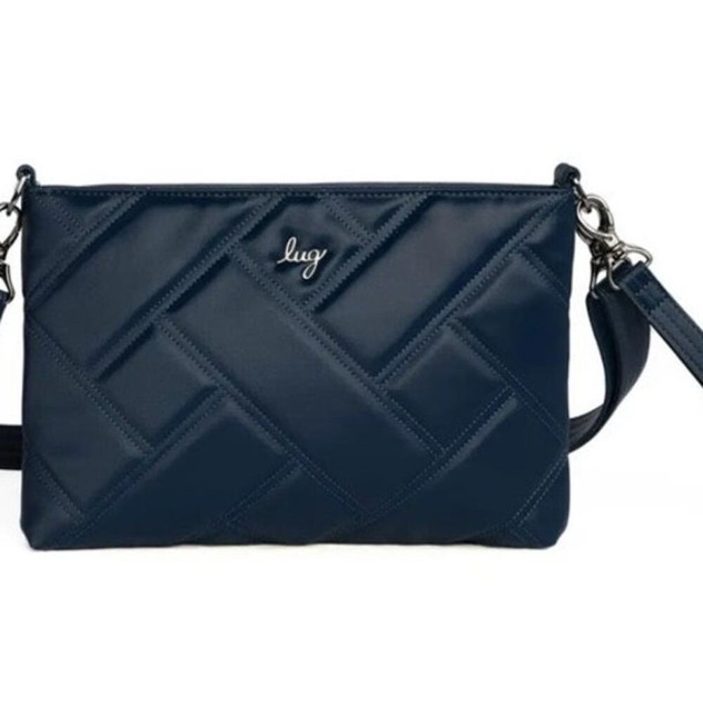 Lug Waltz Satin Luxe VL Crossbody Bag Navy Blue